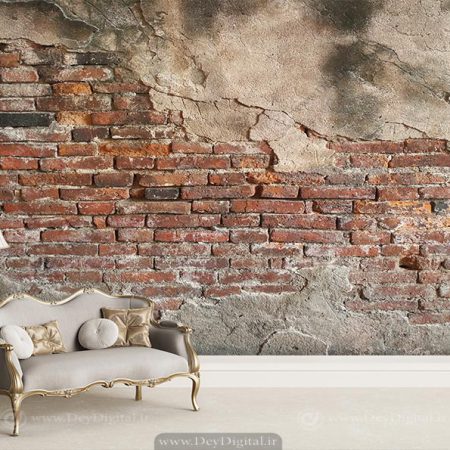پوستر دیواری طرح آجر آمریکایی