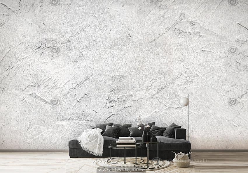 پوستر دیواری سه بعدی طرح دیوار سیمانی