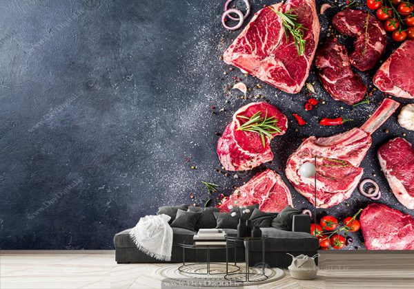 کاغذ دیواری سه بعدی برای هایپر گوشت