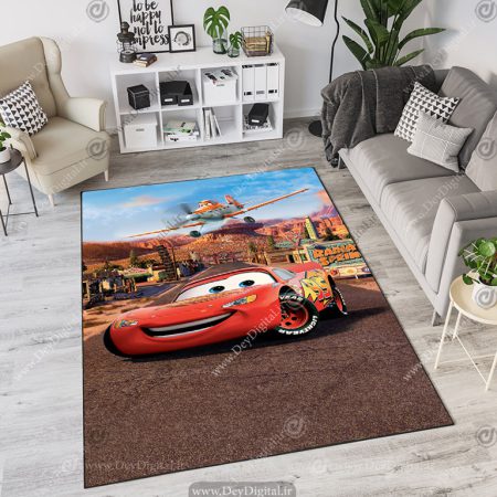 فرش چاپی کودک مک کوئین