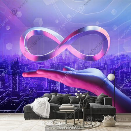 پوستر دیواری سه بعدی ارز دیجیتال طرح متاورس