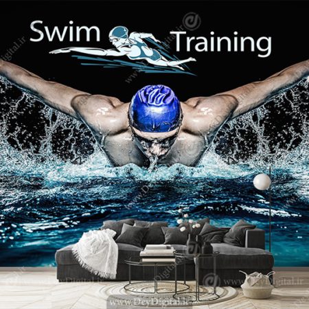 پوستر دیواری شنا در استخر