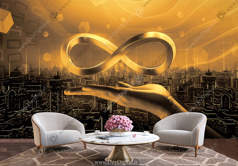 پوستر دیواری سه بعدی برای آموزشگاه ارز دیجیتال و متاورس