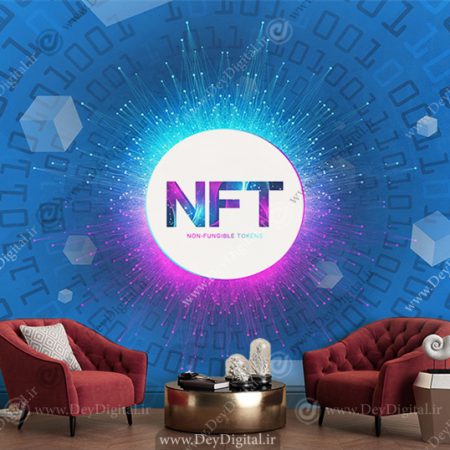 پوستر سه بعدی NFT و ارزهای دیجیتال