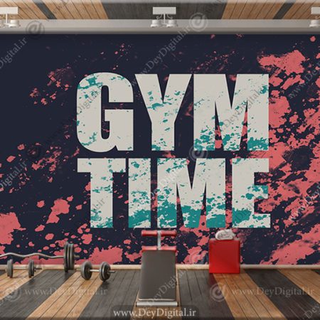 کاغذ دیواری سه بعدی GAM TIME رنگ مشکی قرمز
