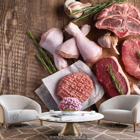 پوستر دیواری برای قصابی