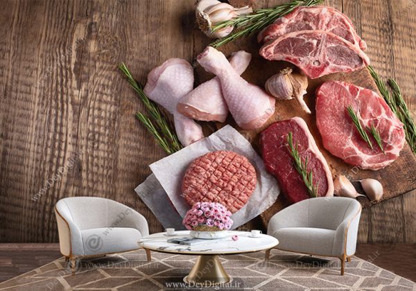 پوستر دیواری برای قصابی