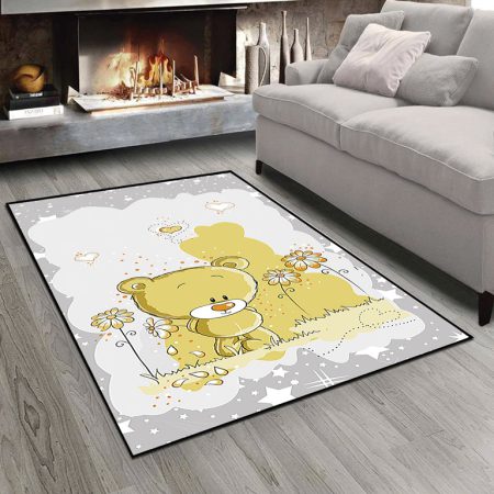 فرش چاپی طرح عروسک خرسی