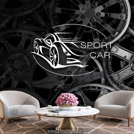 پوستر سه بعدی طرح برای اسپرت ماشین