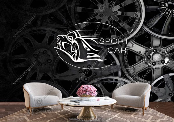 پوستر سه بعدی طرح برای اسپرت ماشین
