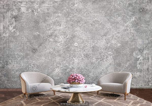پوستر دیواری طرح پتینه با نقوش اسلیمی