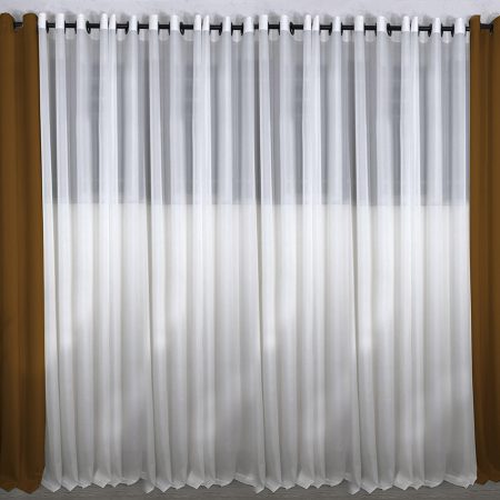 پرده مخمل کالیفرنیا رنگ دارچینی