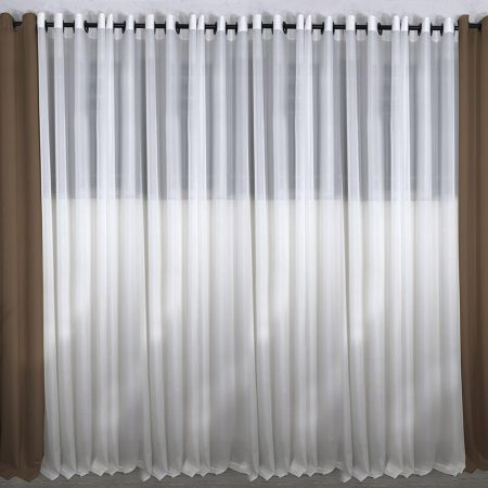 پرده مخمل رنگ خاکی تیره