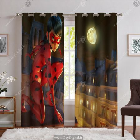 پرده دختر کفشدوزکی