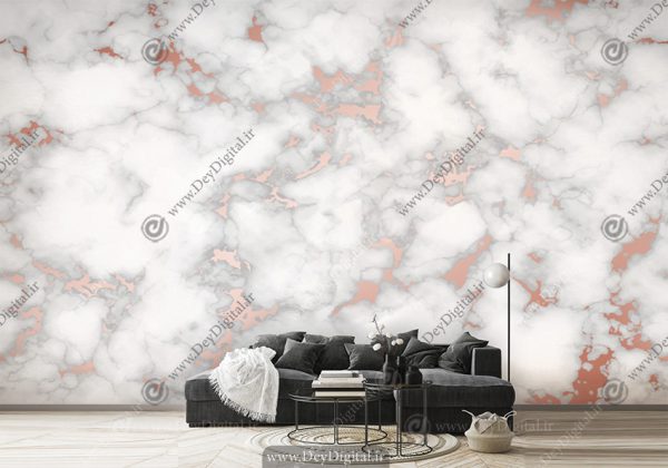 کاغذ دیواری سه بعدی طرح سنگ مرمر