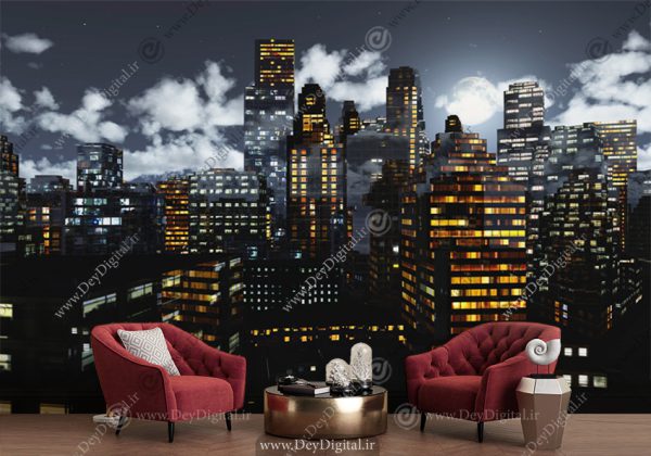 پوستر دیواری شهر مدرن