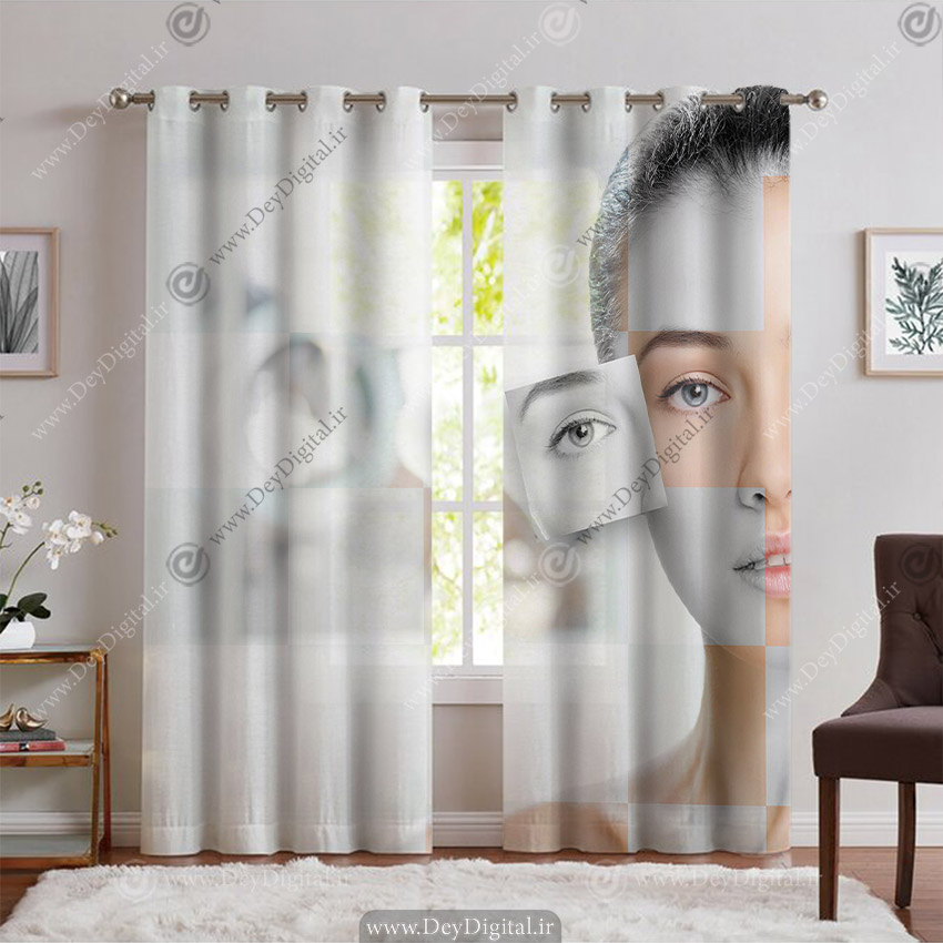 پرده چاپی برای کلینیک زیبایی