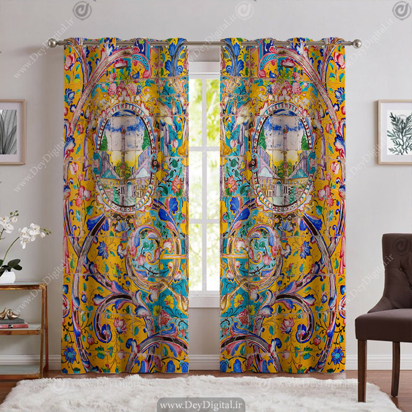 پرده سنتی کاشی کاری PK-6524