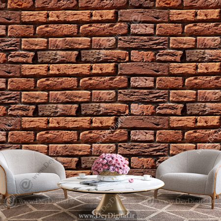 پوستر سه بعدی طرح دیوار آجری