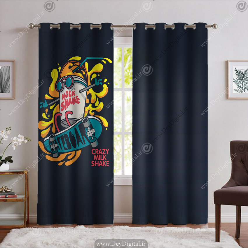 پرده چاپی برای کافه