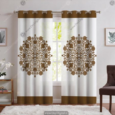 پرده چاپی طرح ساده و شیک