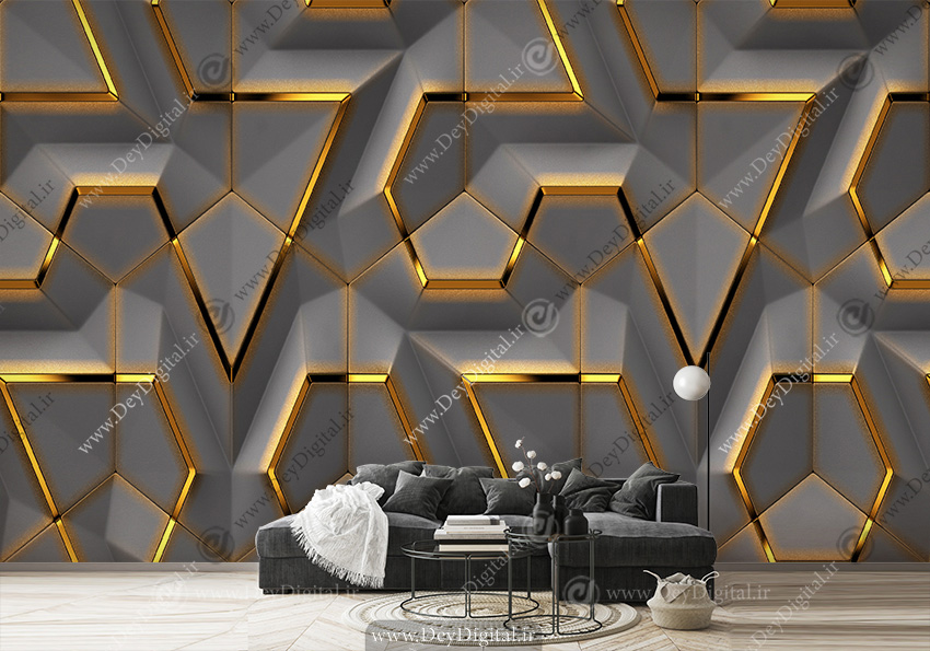پوستر دیواری سه بعدی مدرن