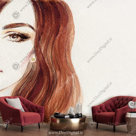 پوستر دیواری چهره اسپرت نقاشی