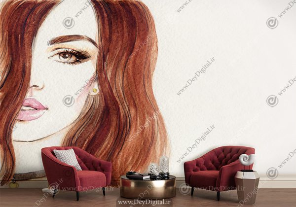 پوستر دیواری چهره اسپرت نقاشی