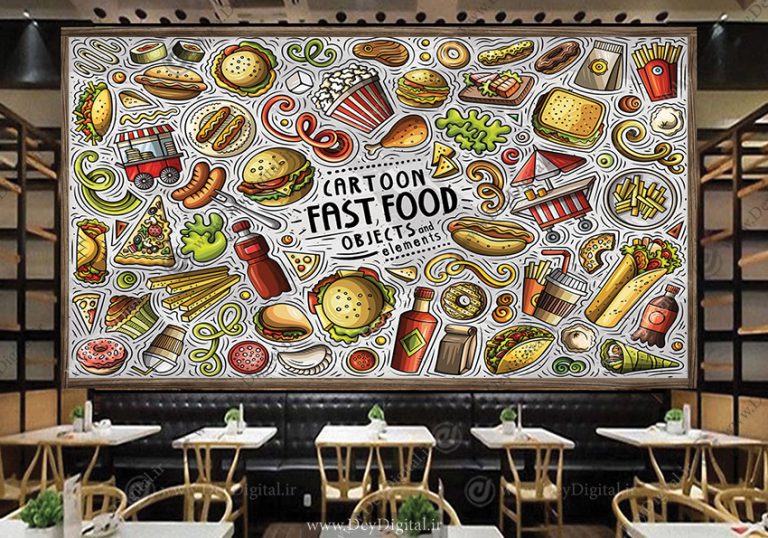 طرح پوستر دیواری برای ساندویچی