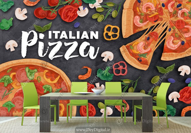 پوستر دیواری پیتزا