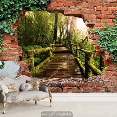 پوستر دیواری سه بعدی طبیعت
