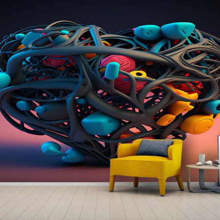 پوستر اسپرت سه بعدی رنگی
