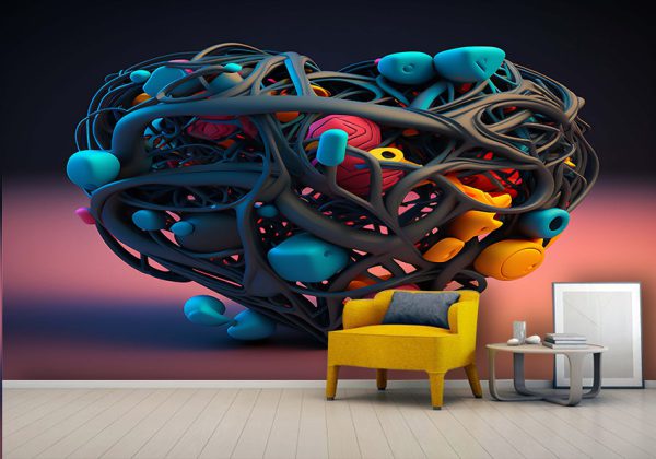 پوستر اسپرت سه بعدی رنگی