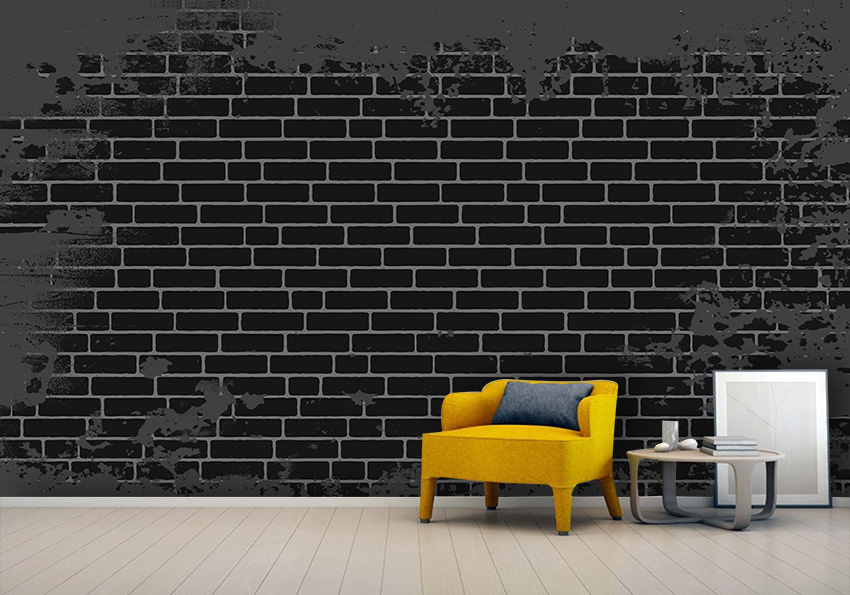 پوستر بکگراند آجری مشکی