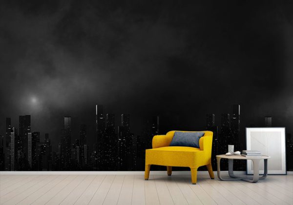 پوستر دیواری طرح شهر شب تاریک