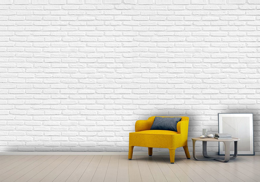 پوستر دیواری تکسچر دیوار آجری طوسی روشن
