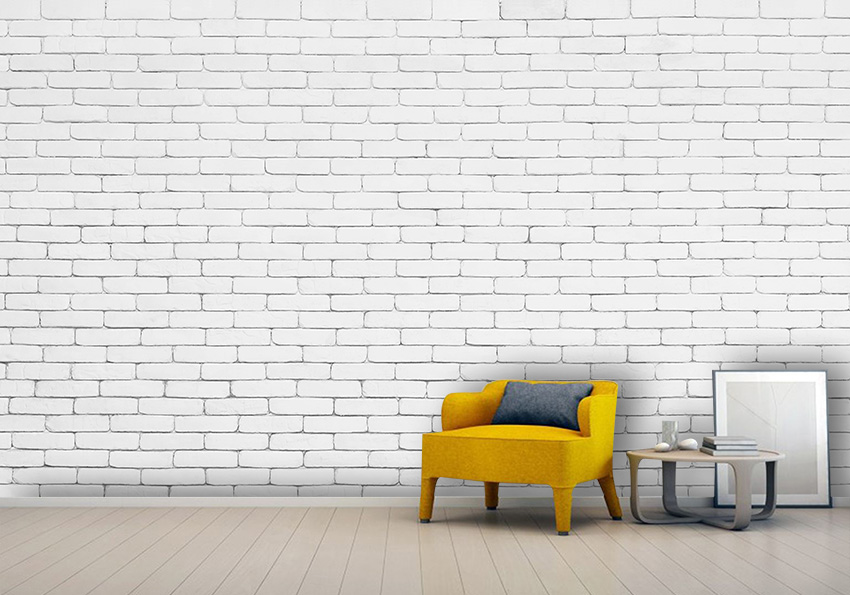 پوستر دیواری بکگراند آجری رنگ روشن