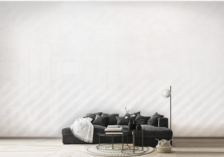 پوستر دیواری تکسچر سفید با خط مورب