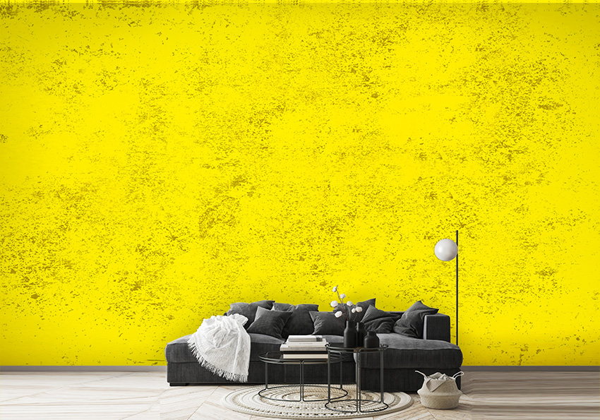 پوستر ساده سه بعدی تکسچر زرد