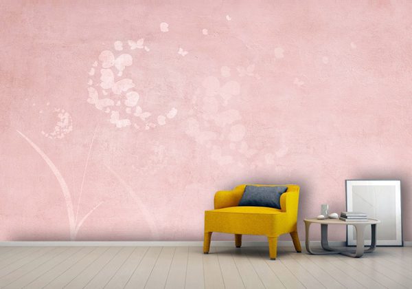 کاغذ دیواری سه بعدی طرح تکسچر پروانه ای