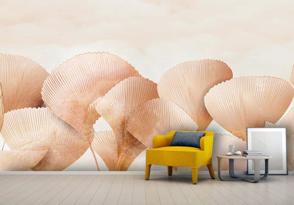 پوستر دیواری طرح برگ سه بعدی