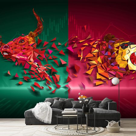 پوستر سه بعدی طرح کریپتو کارنسی