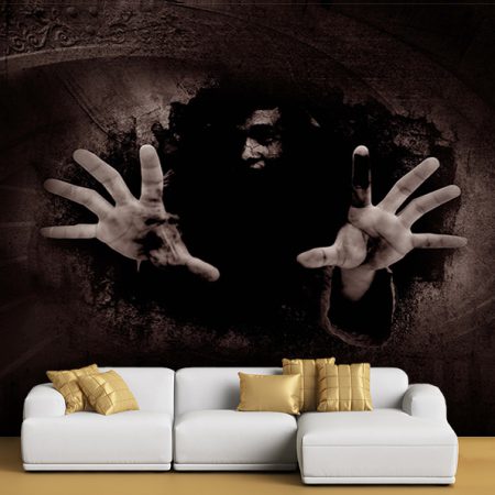 کاغذ دیواری سه بعدی ترسناک