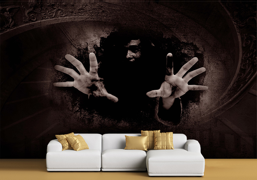 کاغذ دیواری سه بعدی ترسناک