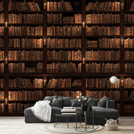 پوستر سه بعدی طرح کتابخانه مخوف