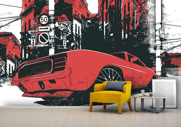 پوستر سه بعدی اتاق نوجوان پسرانه