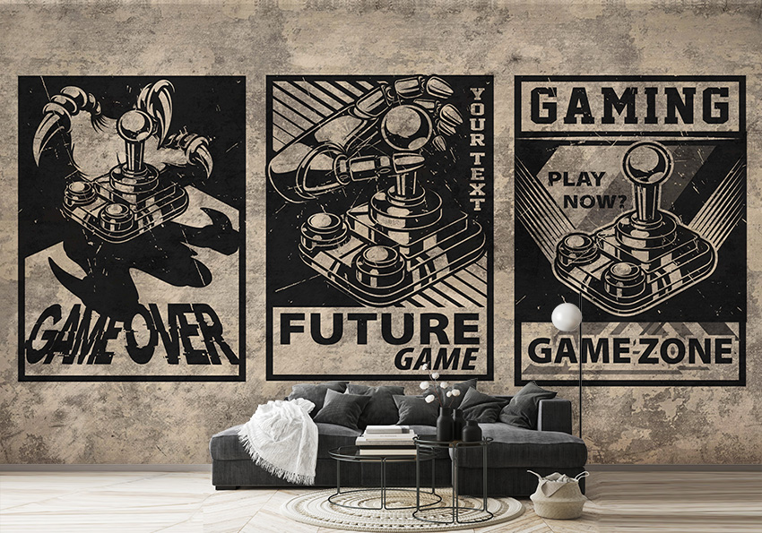 پوستر سه بعدی GAME ZONE
