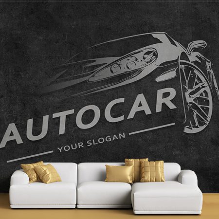 پوستر سه بعدی بازی ماشینی AUTO CAR رنگ تیره