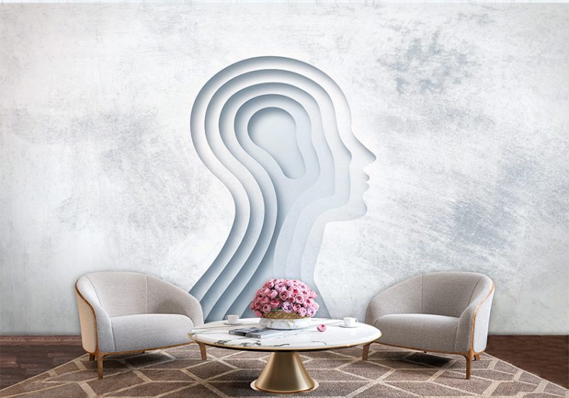 پوستر دیواری سه بعدی با موضوع روانشناسی