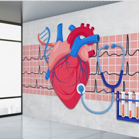 پوستر دیواری پزشکی برای دکتر متخصص قلب و عروق